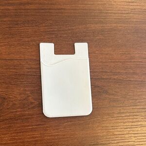 White Silicone Phone Card Holder